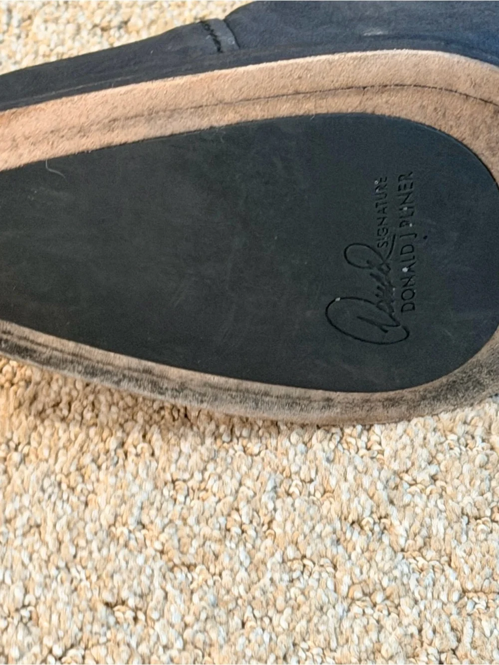 Donald J. Pliner Black Leather Chukka Zip Boots
